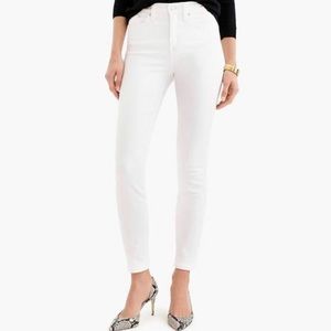 J.Crew Lookout High Rise Skinny White Jeans